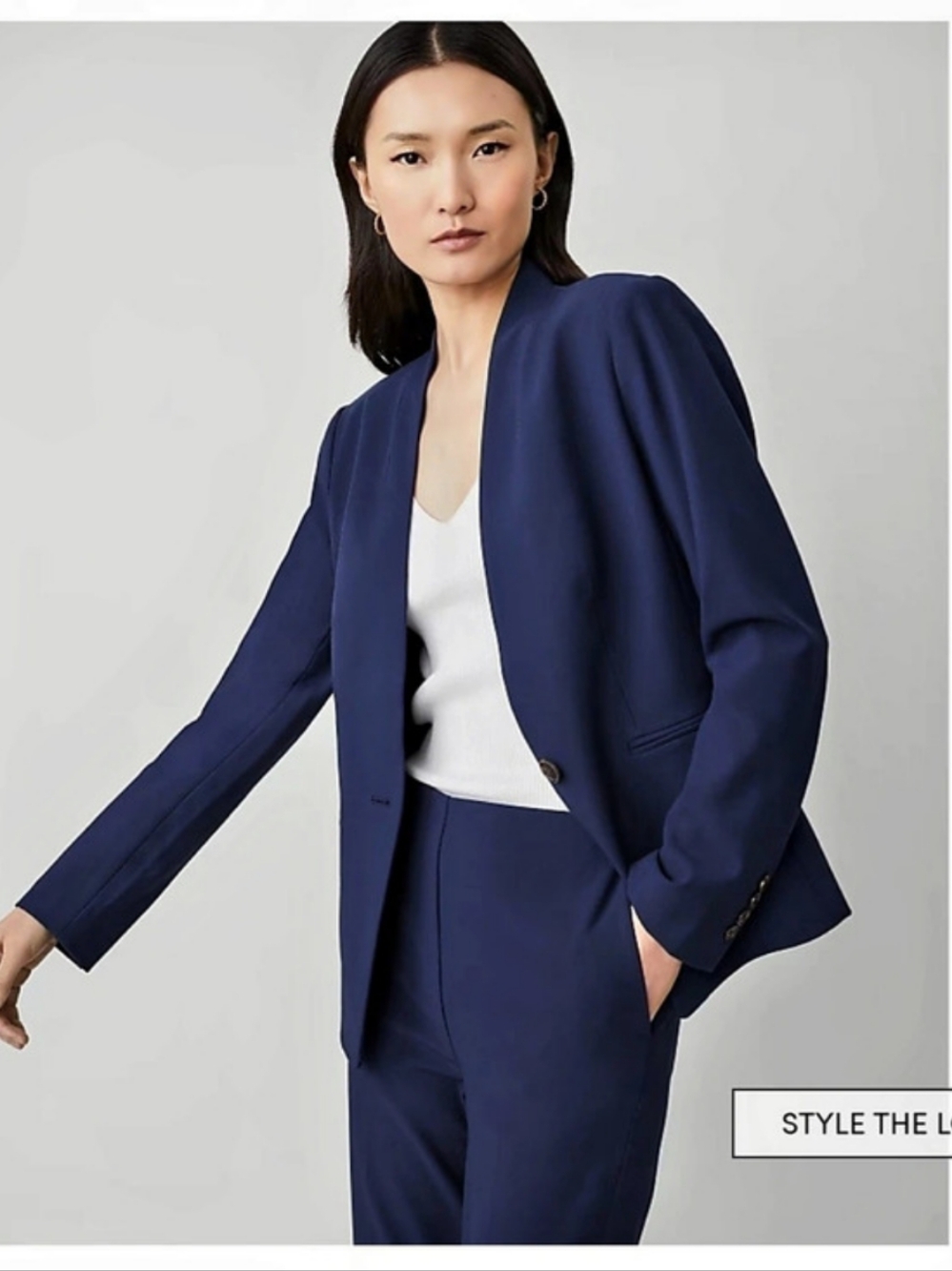 Ann Taylor Cutaway Blazer in Bi-Stretch
